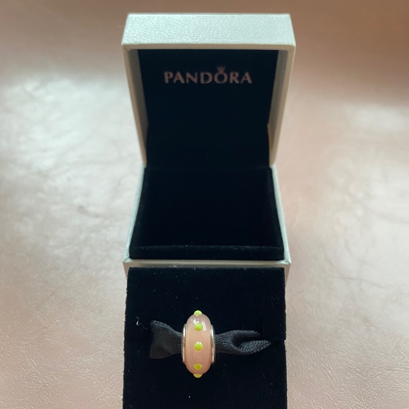 Pandora Jewelry - Pandora Pink Murano glass charm